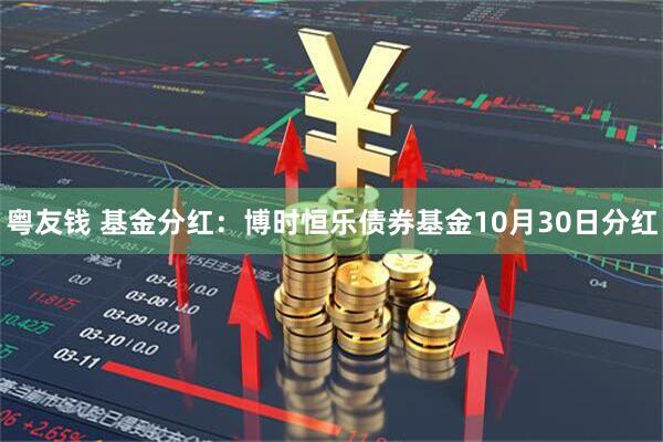 粤友钱 基金分红：博时恒乐债券基金10月30日分红